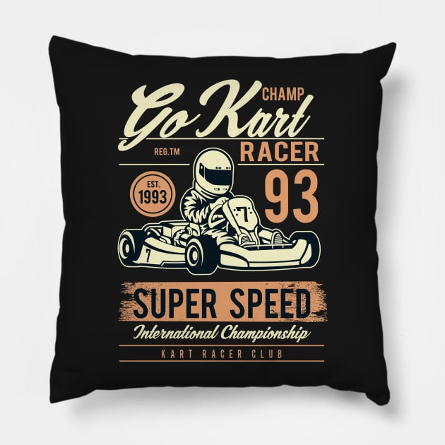 Go Kart Pillow by PaunLiviu