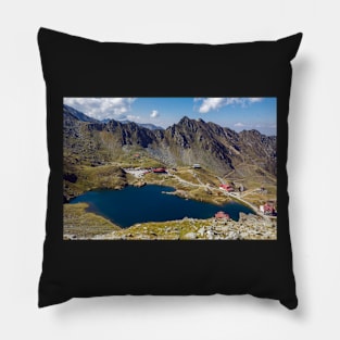 Balea Lake in Romania Pillow