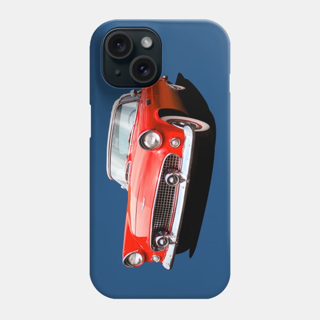 1956 Ford Thunderbird in red Phone Case by candcretro