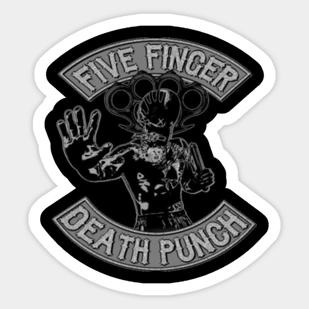 Five Finger Death Punch Five Finger Death Punch Sticker Teepublic Au