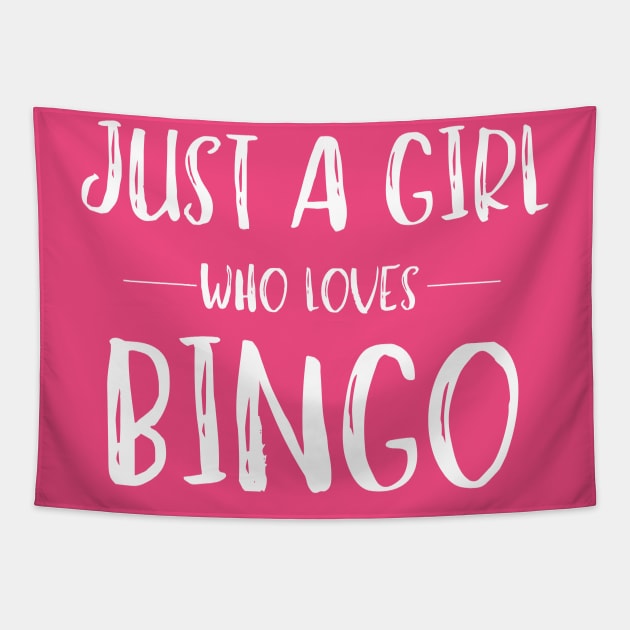 Just a Girl Who Loves Bingo Tapestry by MalibuSun