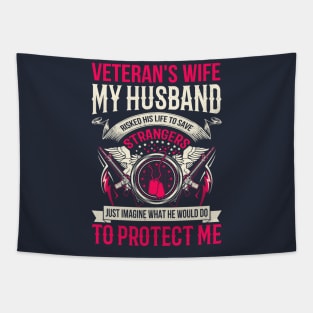 Veteran's wife my husband risked his life to save strangers Tapestry