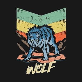 WOLF| Retro design for Wolf Animal Lovers T-Shirt