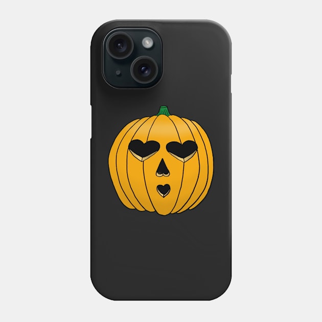 Hearts the Jack-O-Lantern Phone Case by dogbone42