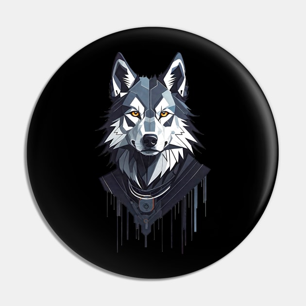 Abstract Wolf Pin by Voodoo Production