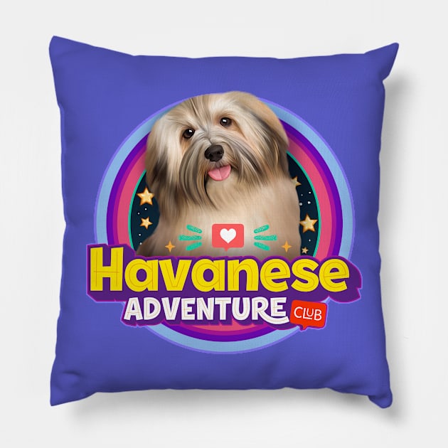 Havanese dog Pillow by Puppy & cute