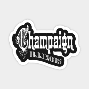 Vintage Champaign, IL Magnet