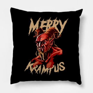 Merry Krampus Pillow