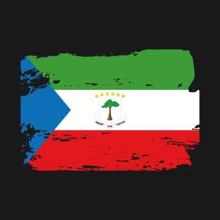 Official Equatorial Flag Guinea Guinean Equatoguinean Country Pride Vintage T-Shirt