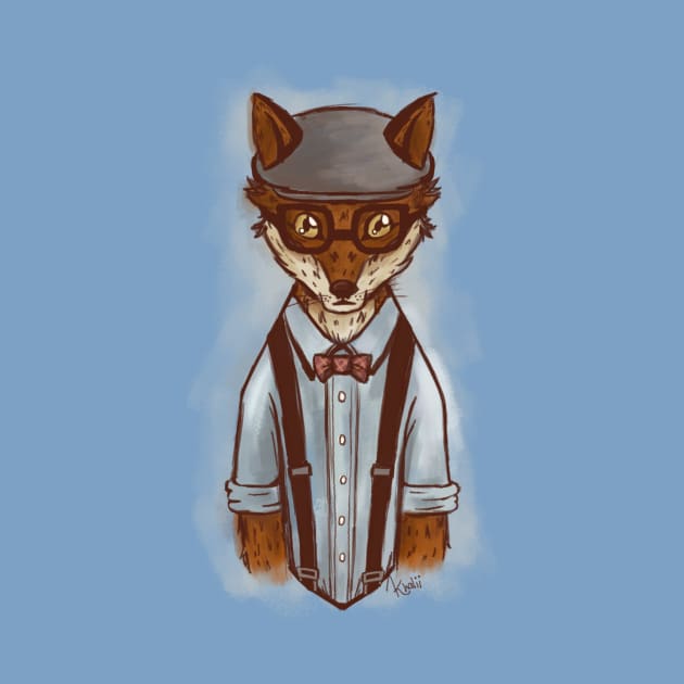 Hipster Fox by Khatii