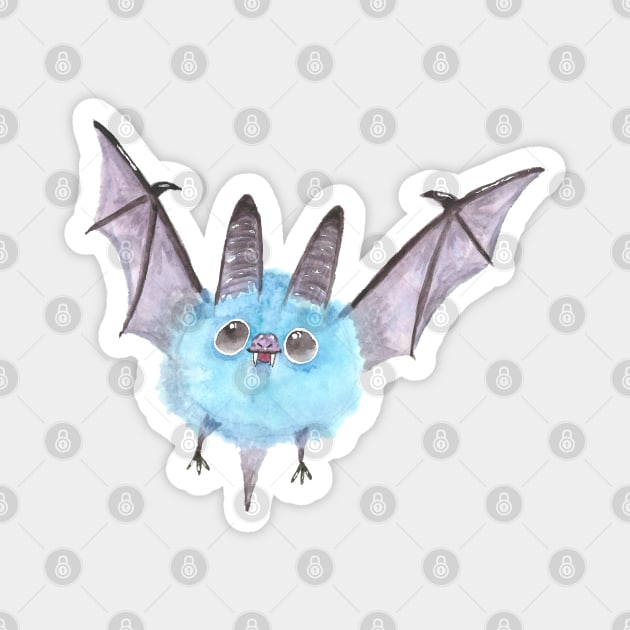 Fluffy Bat Magnet by Créa'RiBo