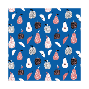 Dotted Apples and Pears (blue) T-Shirt