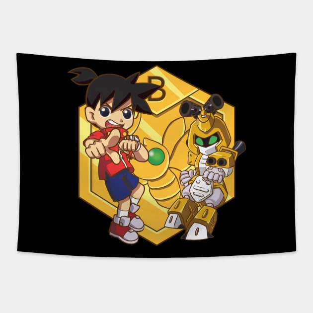 Ikki & Metabee Tapestry by NightGlimmer