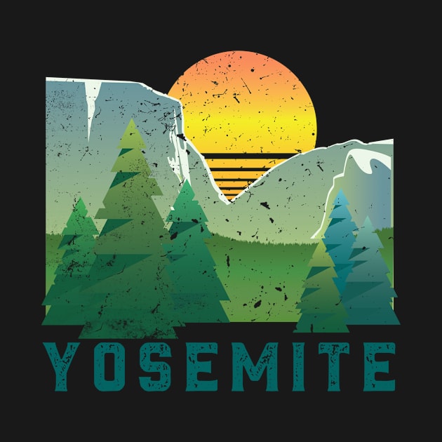 Vintage Yosemite Retro National Park by Bluebird Moon