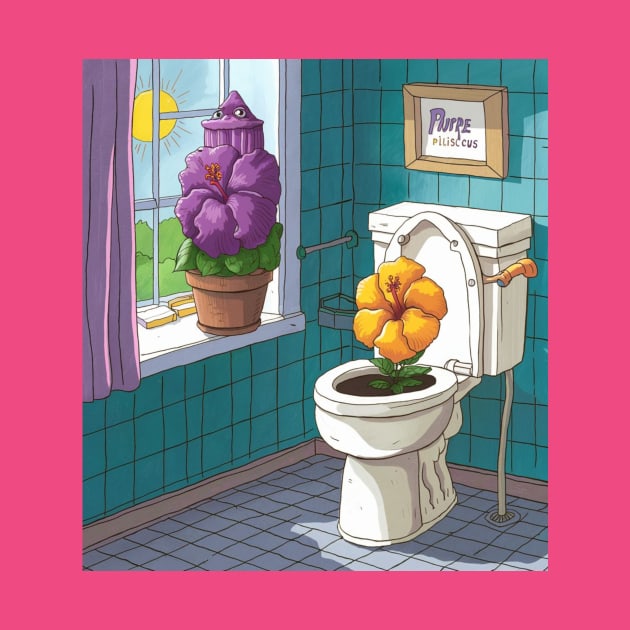 AI generated Flower in the toilet by Catbrat