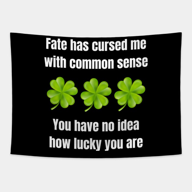 The Curse of Common Sense Tapestry by ZombieTeesEtc