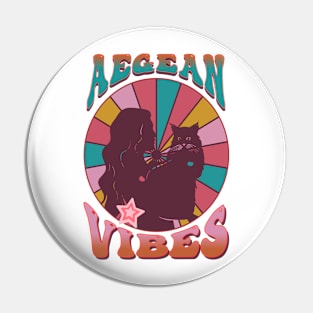 Aegean Cat lover Gift Pin