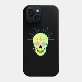 Green Sugar Skull Phone Case