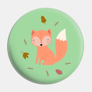 Baby fox Pin