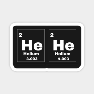 Hehe Periodic Table slogan Chemistry Magnet