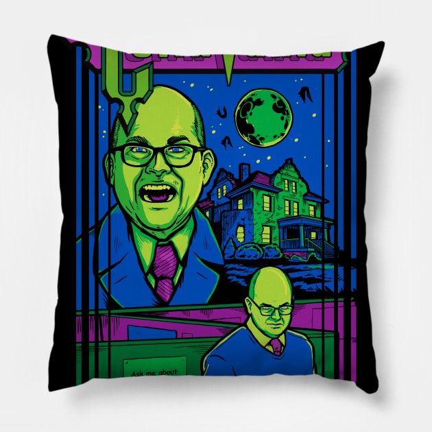 Colinvania Pillow by harebrained