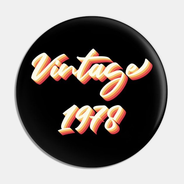 Vintage 1978 Pin by FOZClothing