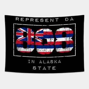 Rep Da 808 in Alaska State by Hawaii Nei All Day Tapestry