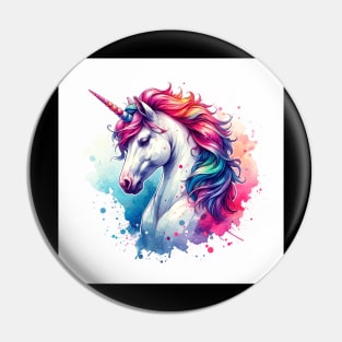 Unicorn Study - Fantasy AI Pin