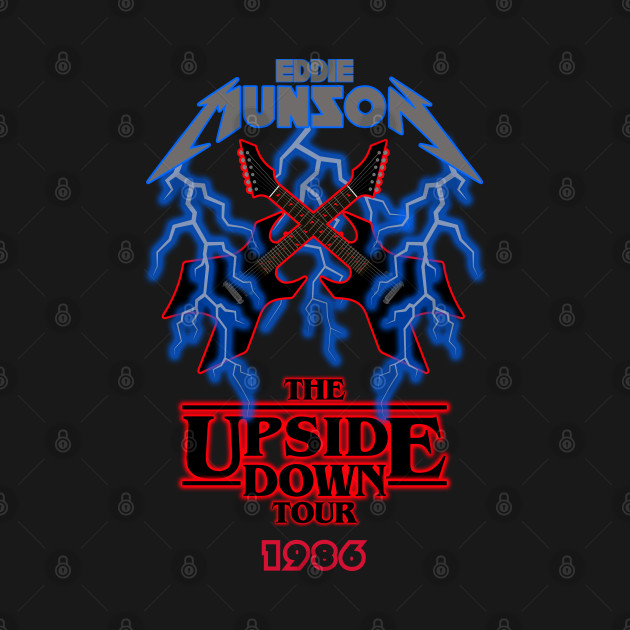 Double-Sided Eddie Munson - The Upside Down Tour 1986 by Tee Arcade