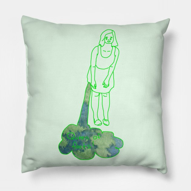 Queen of Farts Pillow by HFGJewels