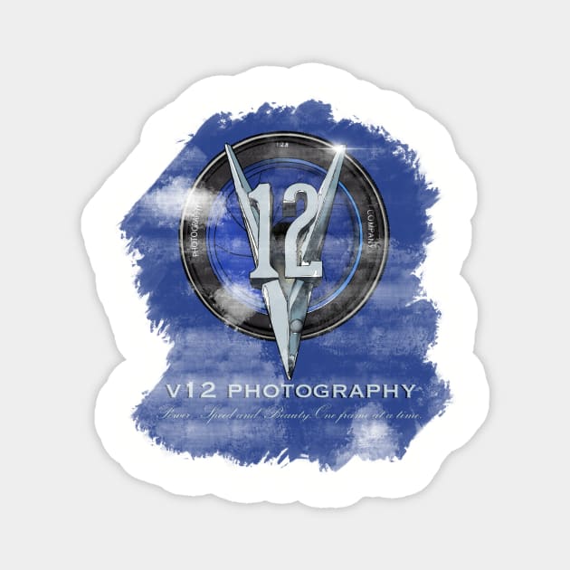 Vintage v12 Photography Magnet by BixelBoone