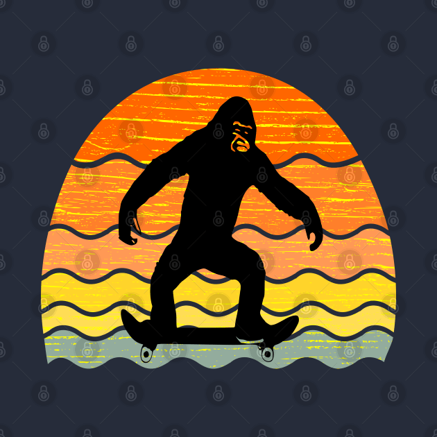 Skateboarding Gorilla by Gorilla-Tees