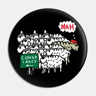 Anti Conspiracy Theory Pin