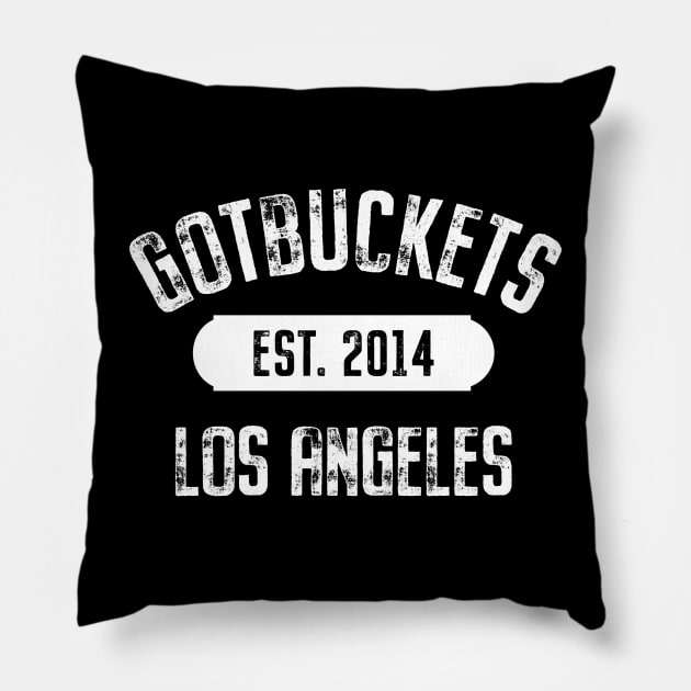 Los Angeles gotbuckets Pillow by Gotbuckets