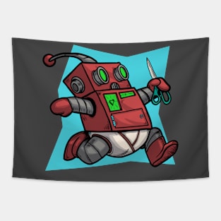 Danger Bot Tapestry