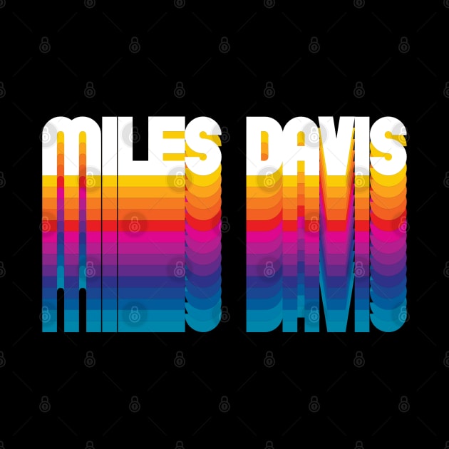 Retro Miles Proud Personalized Name Gift Retro Rainbow Style by Time Travel Style
