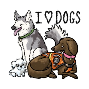 I Love Dogs T-Shirt