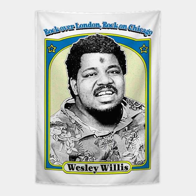 Wesley Willis / Retro Style Fan Art Design Tapestry by DankFutura