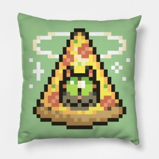 Illuminati Pizza Cat Pillow