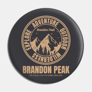 Mountain Hike In Brandon Peak Ireland, Hiker’s HikingTrails Pin