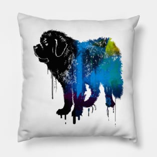 Neapolitan Mastiff Stencil Design Pillow