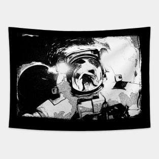 bulldog astronaut Tapestry