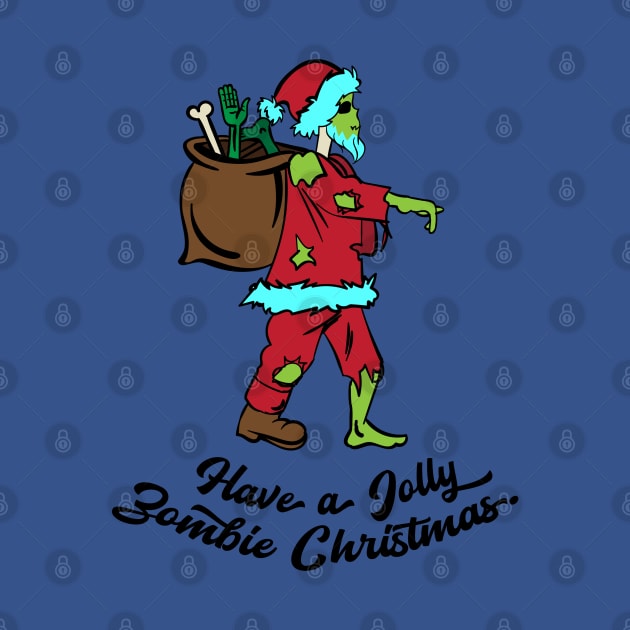 Zombie Santa with a bag by holidaystore