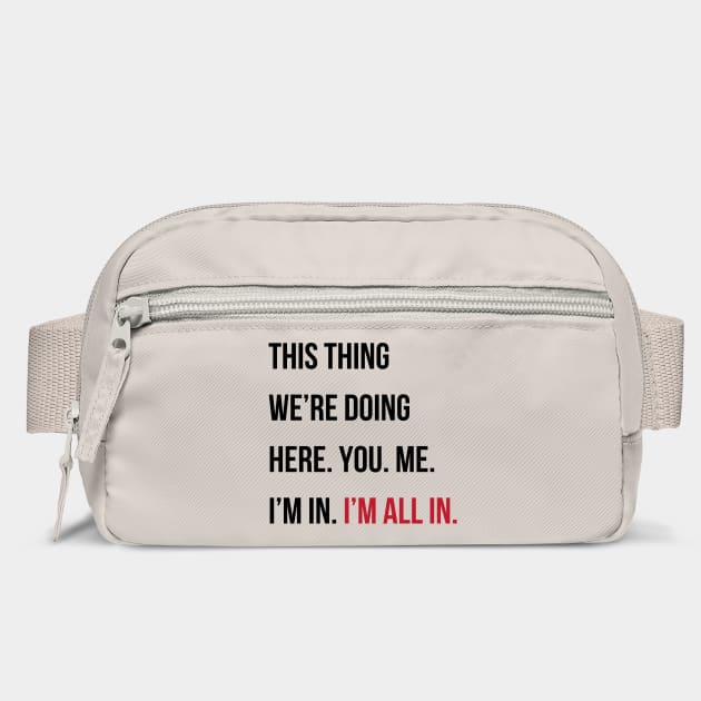 Taylor Swift 22 x Gilmore  - I'm all in. by Stars Hollow Mercantile