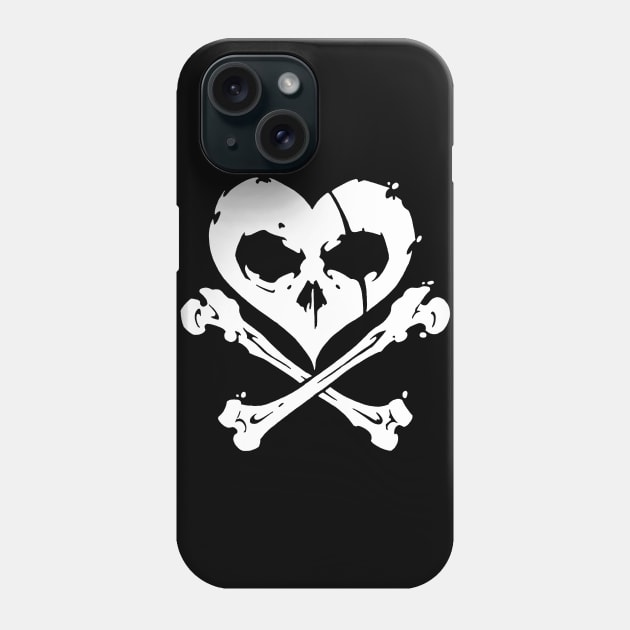 Blackheart Jack (White Version) Phone Case by Izzy_Gremlin