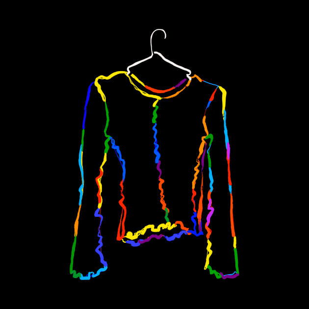 Pop Art Fashion Clothing Silhouette by thecolddots