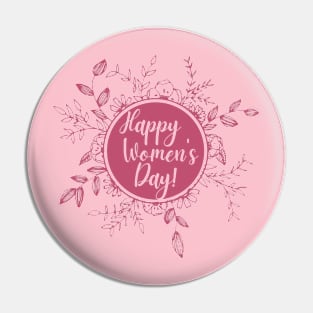 Happy Women's Day Gift Pin