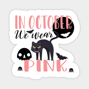 In October We Wear Pink Pumpkin gift Magnet