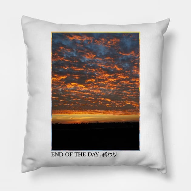 The End Of The Day Pillow by artsylab