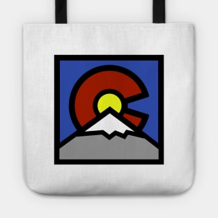 Denver Colorado - Colorado Flag Design Tote